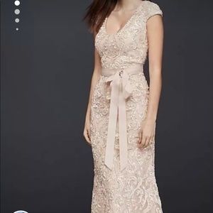 Wedding dress.  Champagne.  Size 22.